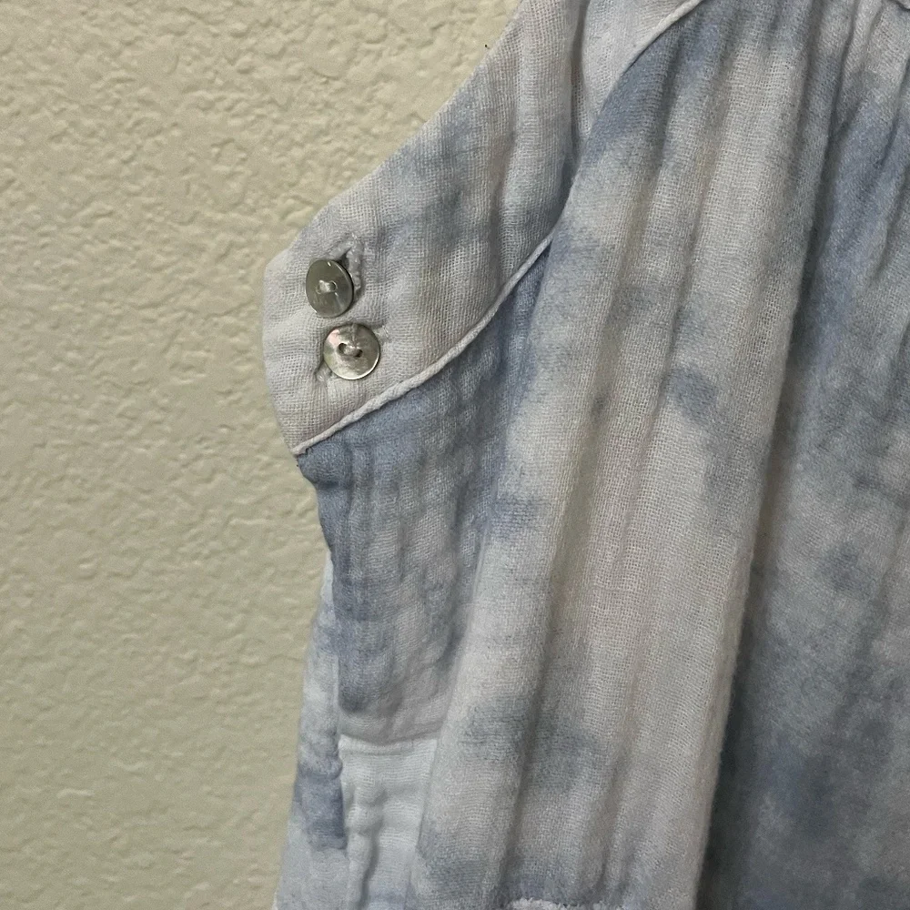 RAILS | Blue Coastal Vacation Amaya Midi Tier Dress in Cascade Tie Dye | Size XS